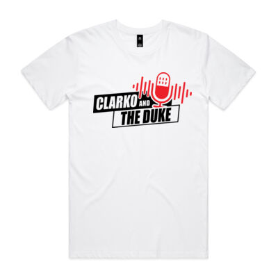 Clarko & The Duke, White T-Shirt Thumbnail